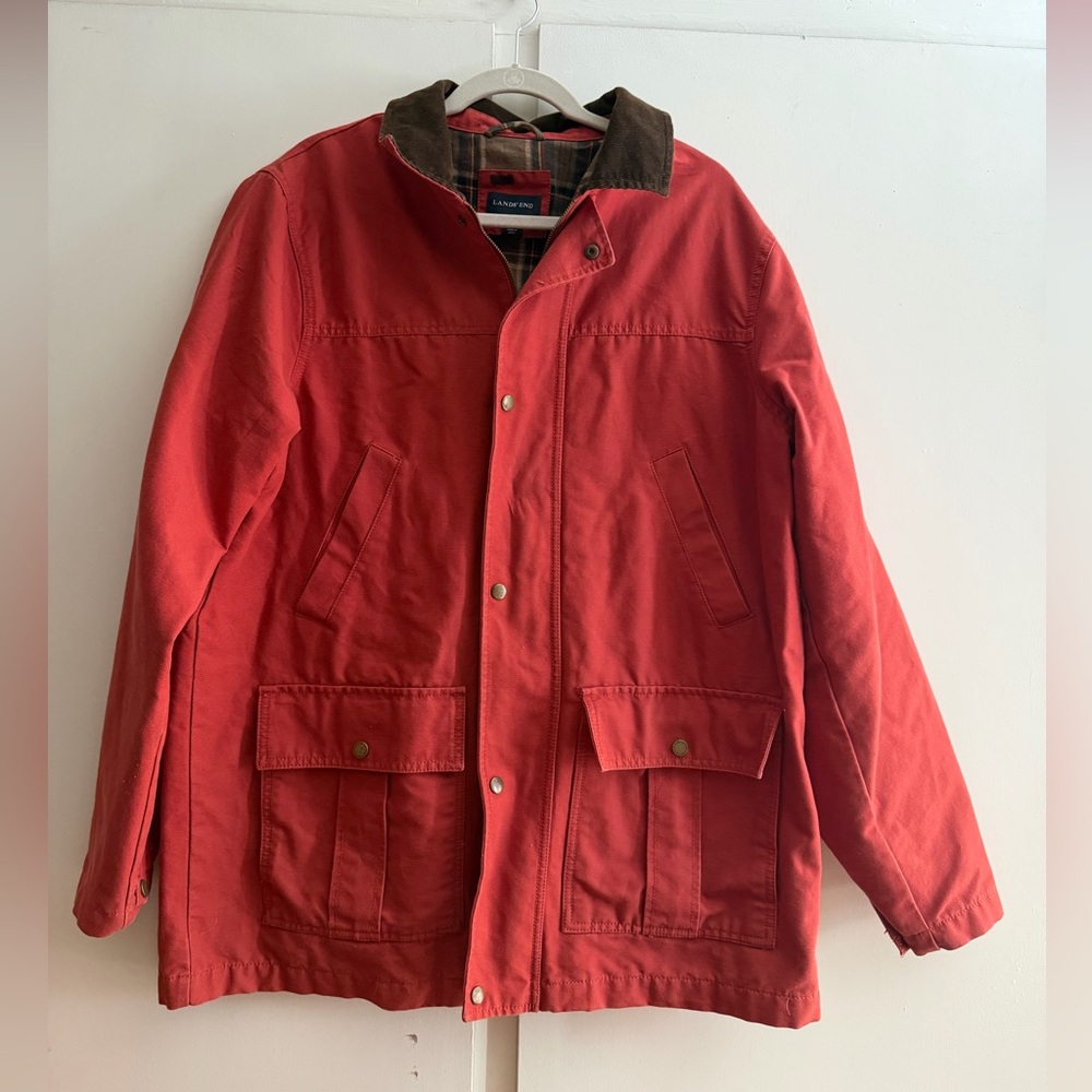 Lands End Barn Coat Flannel Lined